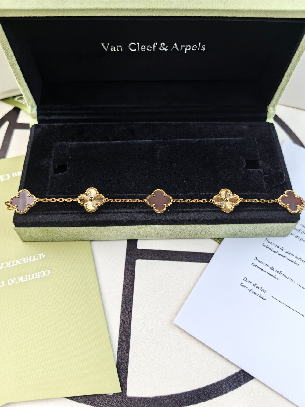 🌹Van Cleef & Arpels Vintage Alhambra Gold Tone Bracelet